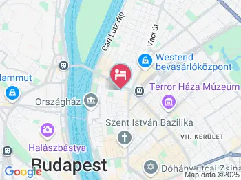 Design Hotel Marmara Budapest a térképen