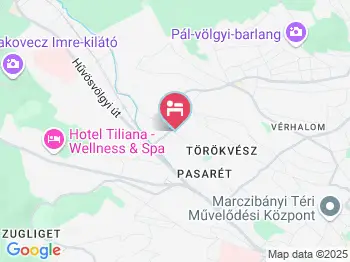 Hotel Panda Budapest a térképen