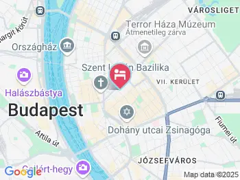 Casati Budapest Hotel Budapest a térképen