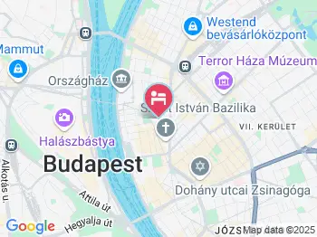 Hotel President Exclusive Boutique Budapest a térképen