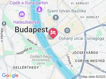 Promenade City Hotel Budapest a térképen