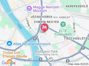 Leonardo Budapest Hotel Budapest a térképen