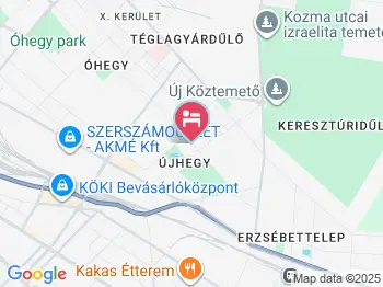 Hotel Seni Budapest a térképen