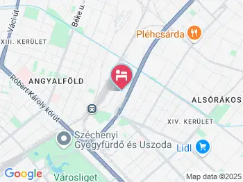 Szőnyi Garden Hotel Pest Budapest a térképen