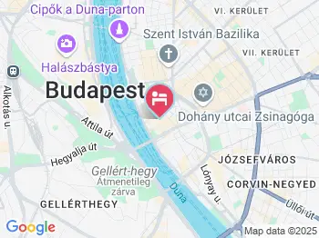 Mercure Budapest City Center Hotel Budapest a térképen
