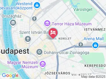 City Hotel Unió Budapest a térképen