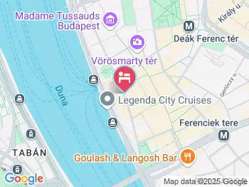 Hotel Zenit Budapest Palace Budapest a térképen