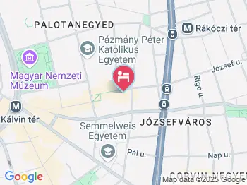 Hotel Palazzo Zichy Budapest a térképen