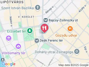 Hübris Beer & Pizza Budapest a térképen