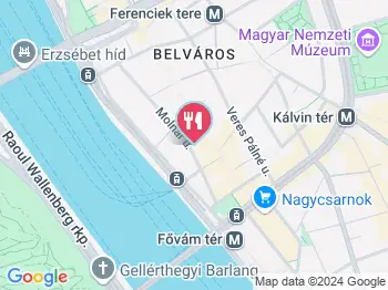 Hugo's Mexican Bar & Kitchen Budapest a térképen