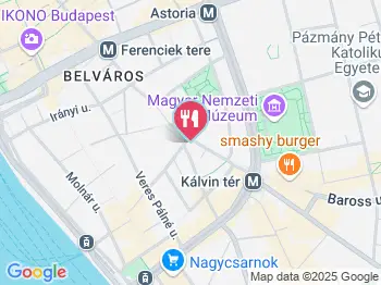 Hummusbar - Kecskeméti utca Budapest a térképen