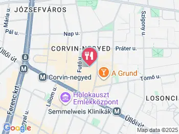Hummusbar - Corvin Budapest a térképen