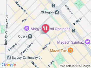 Hummusbar - Nagymező Budapest a térképen