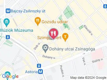 Hummusbar - Wesselényi utca Budapest a térképen