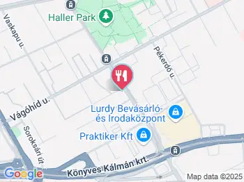 HUNburger Budapest a térképen