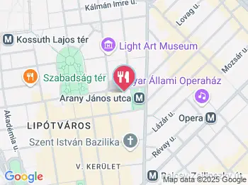 Hunnia Art Bisztró Budapest a térképen