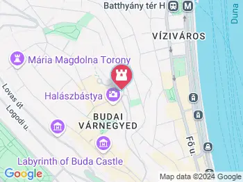 Hunyadi János Budapest a térképen