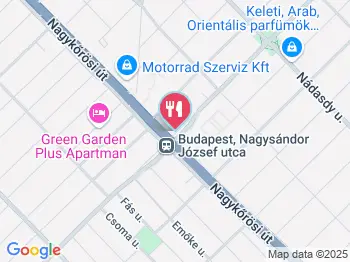 Hunyadi Panzió Étterme Budapest a térképen