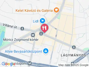 Húspalota Budapest a térképen