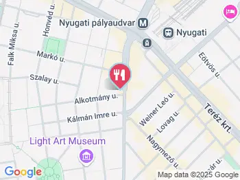 I55 American Bar & Restaurant Budapest a térképen