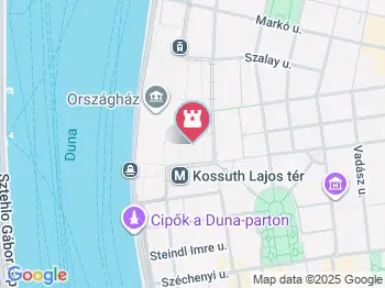 II. Rákóczi Ferenc lovasszobra Budapest a térképen