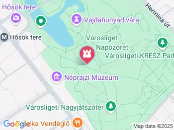 Íjász-szobor Budapest a térképen