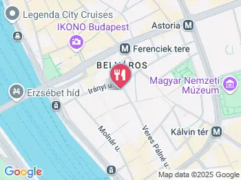 Indian Palate Budapest a térképen