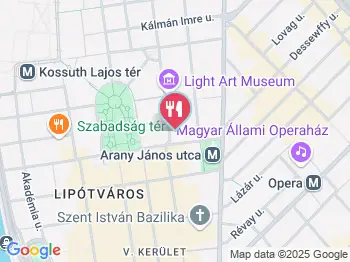 Intermezzo Restaurant & Roof Terrace Budapest a térképen