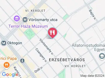 InVitro BeerBar Budapest a térképen