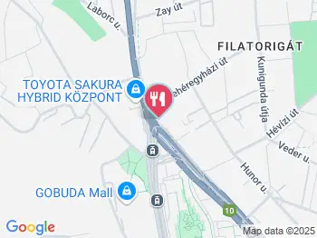 Ínyenc Kert Étterem & Kávéház Budapest a térképen