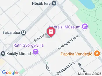 Ráth György-villa Budapest a térképen