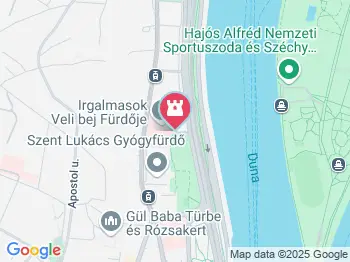 Irgalmasok Veli Bej Fürdője Budapest a térképen
