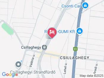 Irisz Panzió Budapest a térképen