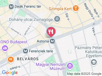 Istanbul Török Étterem - Astoria Budapest a térképen