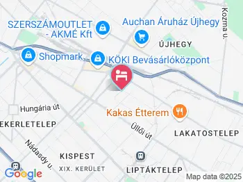 Jáde Panzió Budapest a térképen