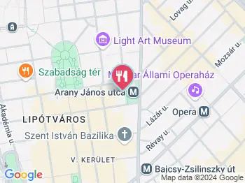 James Joyce Irish Bar & Gastro Budapest a térképen