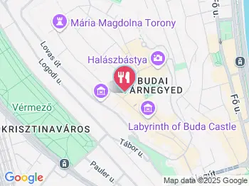 Jamie Oliver's Italian Budapest a térképen