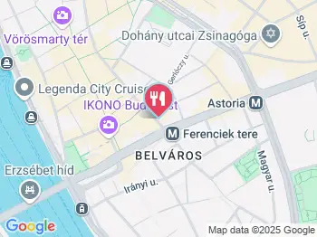 A Pesti Jégbüfé Budapest a térképen