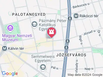 Jézus szíve jezsuita templom Budapest a térképen