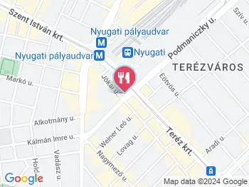 Jimmy'z Vegan Budapest a térképen