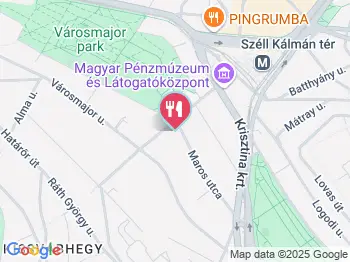 Mezzo Music Restaurant Budapest a térképen