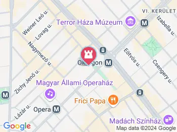 Jókai Mór szobor - Jókai tér Budapest a térképen