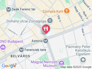 Jókenyér - Astoria Budapest a térképen