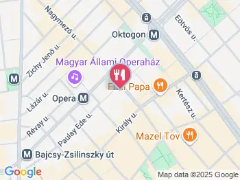 Jókenyér- Nagymező utca Budapest a térképen