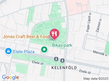 Jónás Craft Beer & Food Budapest a térképen