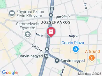 Józsefvárosi Múzeum Budapest a térképen