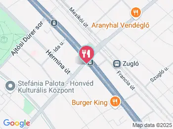 Jurta Korcsma Budapest a térképen