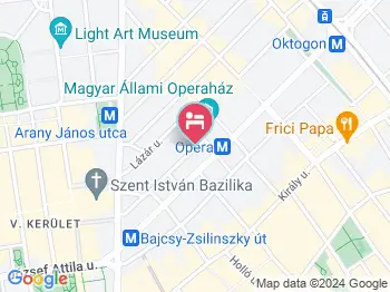 K+K Hotel Opera Budapest a térképen