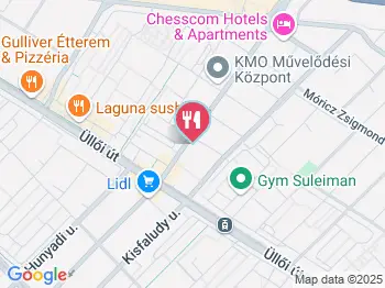 K5 Kult Bistro Budapest a térképen