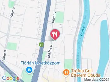 Kabar Kert Borbár - Selyemgombolyító Gourmet Garden Budapest a térképen